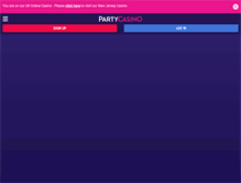 Tablet Screenshot of da.partycasino.com